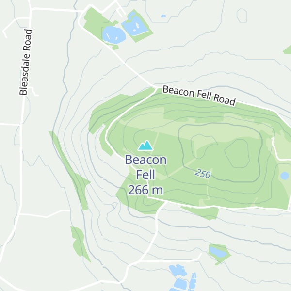 Map of Beacon Fell