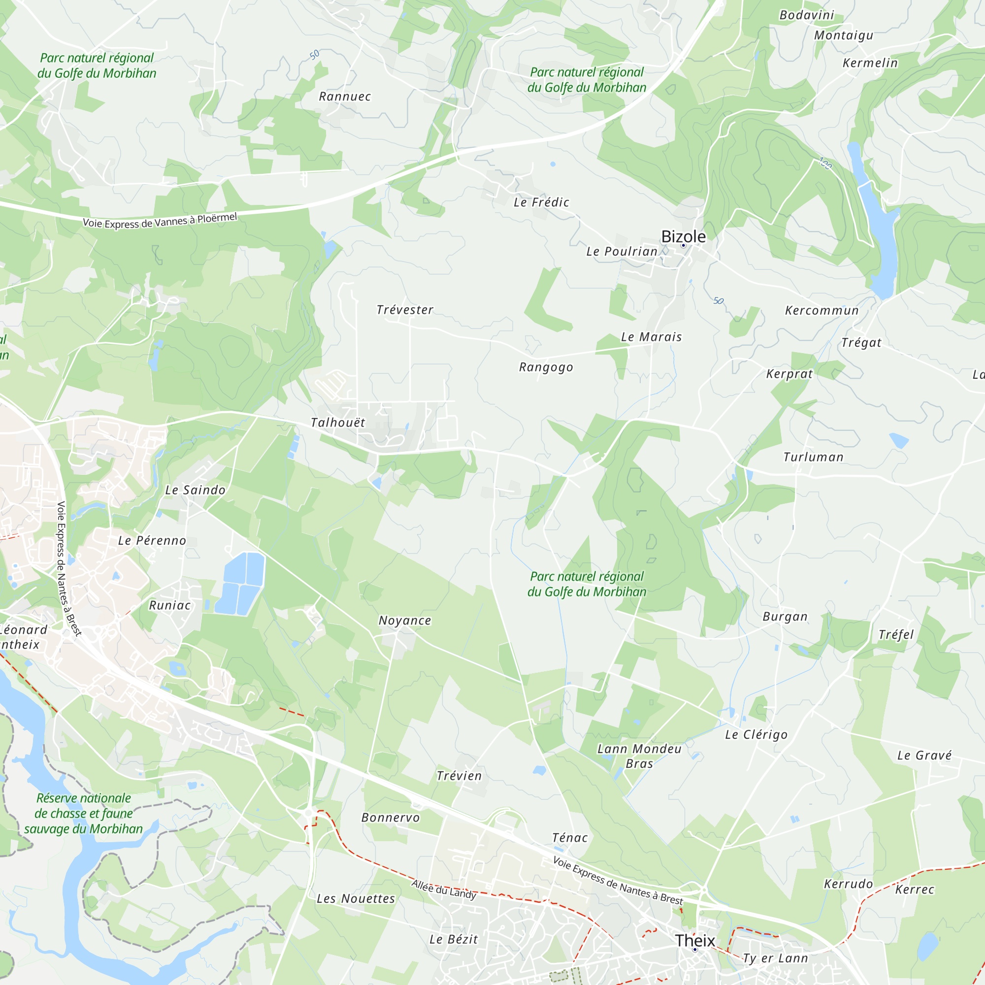 Gîte de Kérisuit map