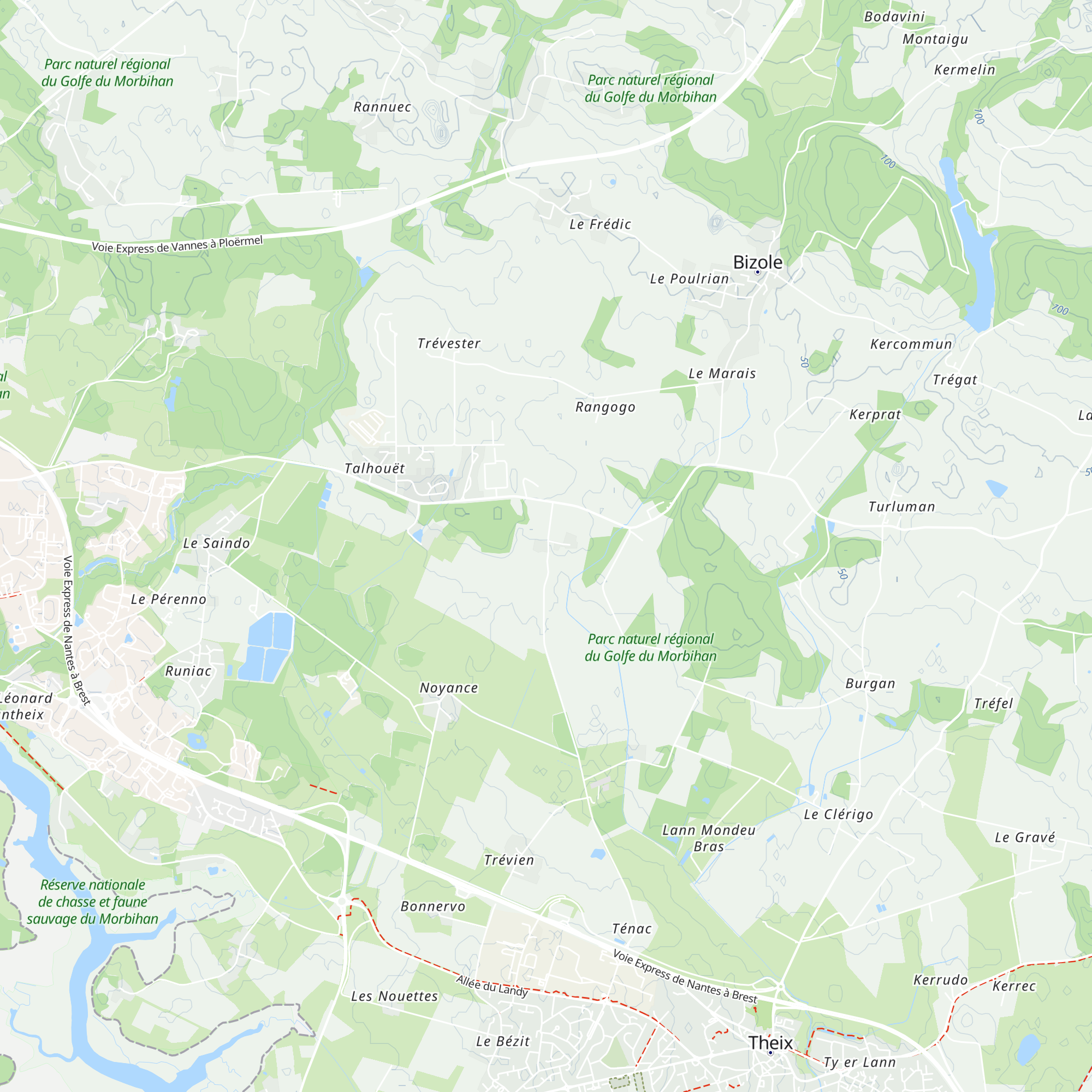 Gîte de Kérisuit map