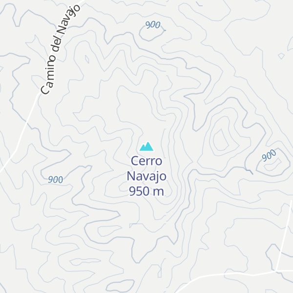 Map of Cerro Navajo