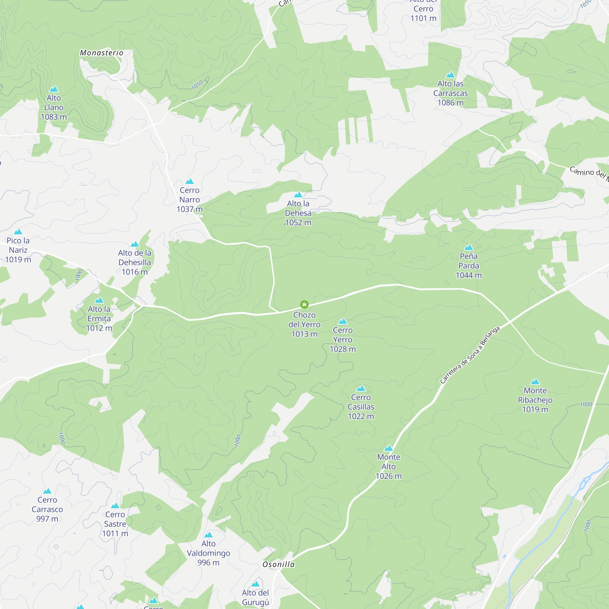 Chozo del Yerro map