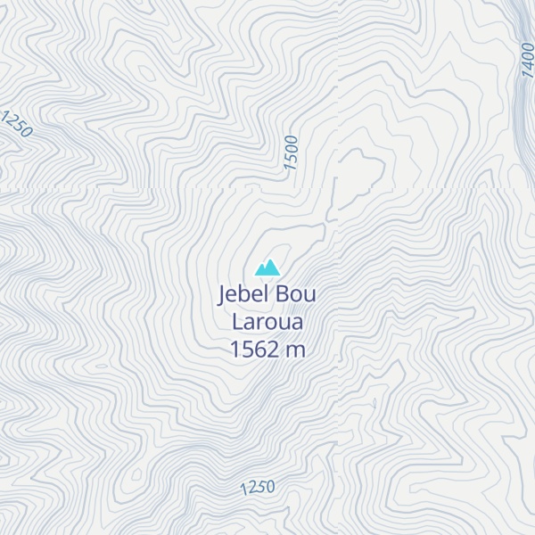 Map of Jebel Bou Laroua