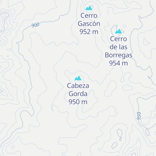Map of Cabeza Gorda