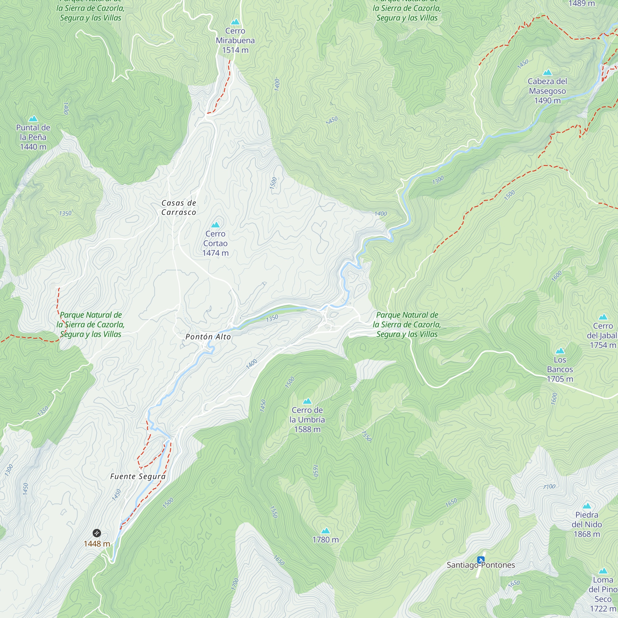 Refugio del Segura map