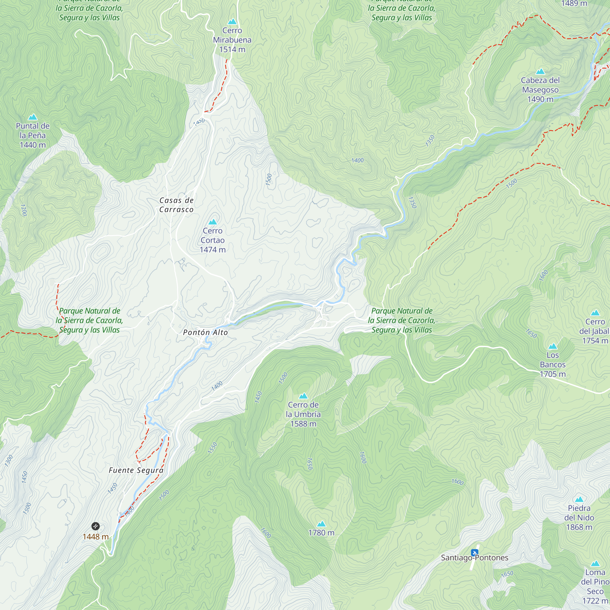 Refugio del Segura map