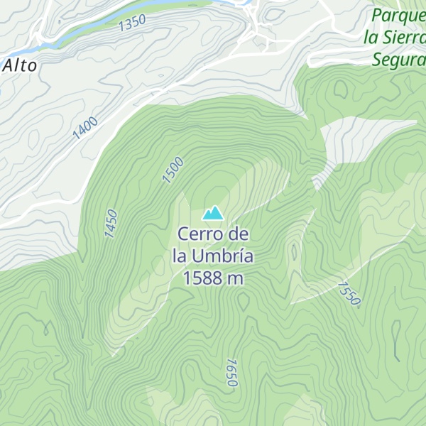 Map of Cerro de la Umbría