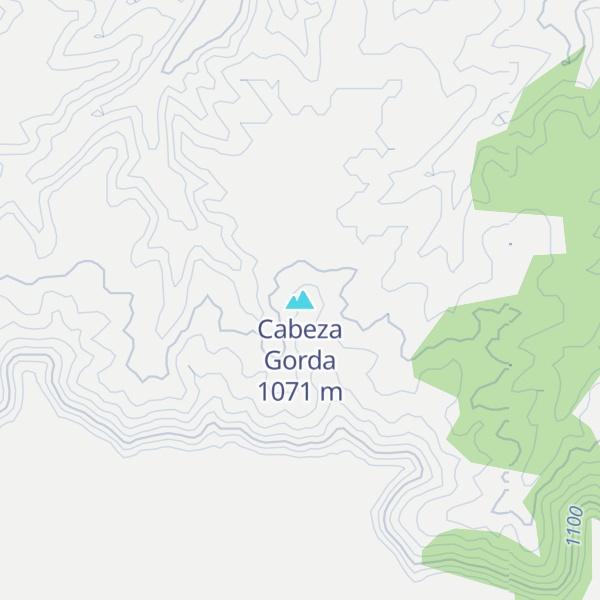 Map of Cabeza Gorda