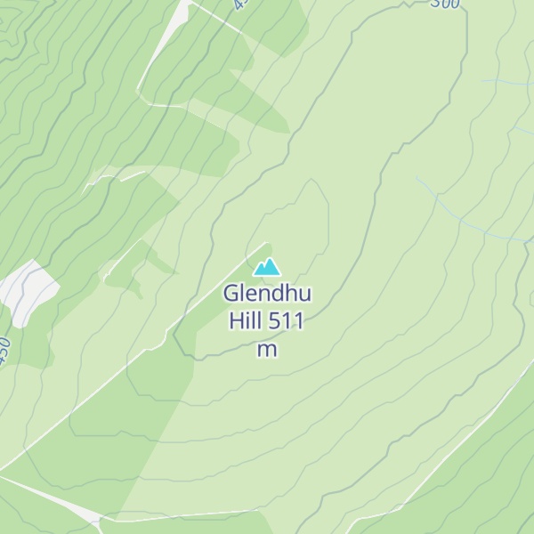 Map of Glendhu Hill