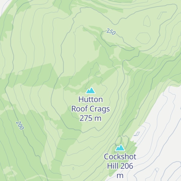 Map of Hutton Roof Crags
