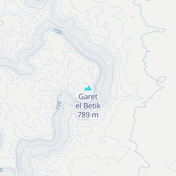 Map of Garet el Betik
