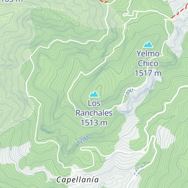Map of Los Ranchales