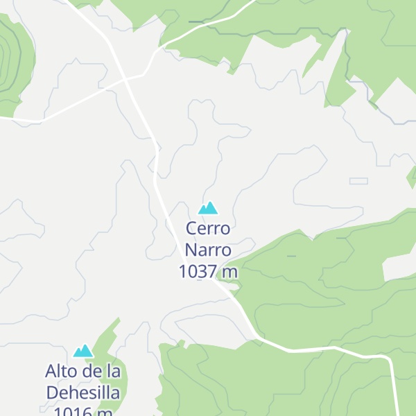 Map of Cerro Narro