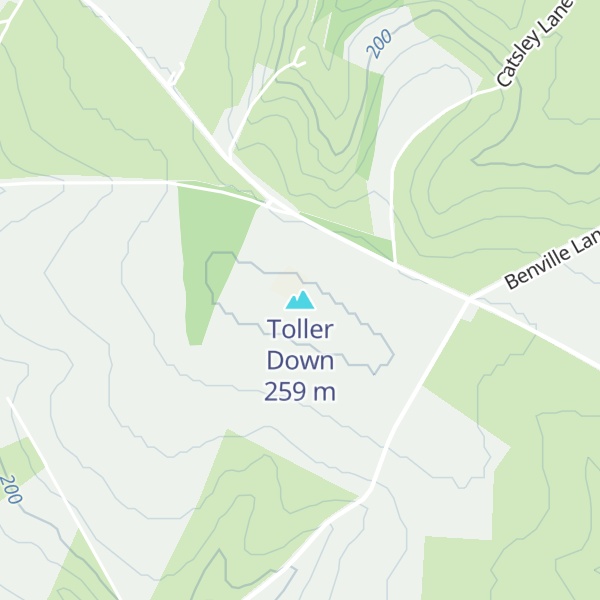 Map of Toller Down