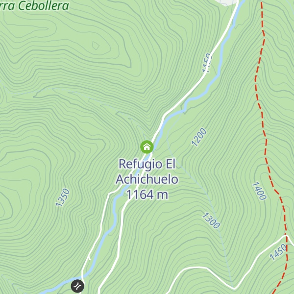 Map of Refugio El Achichuelo