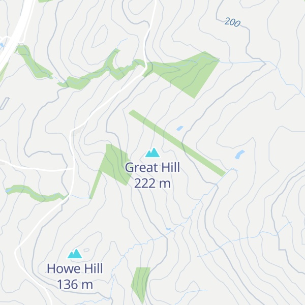 Map of Great Hill