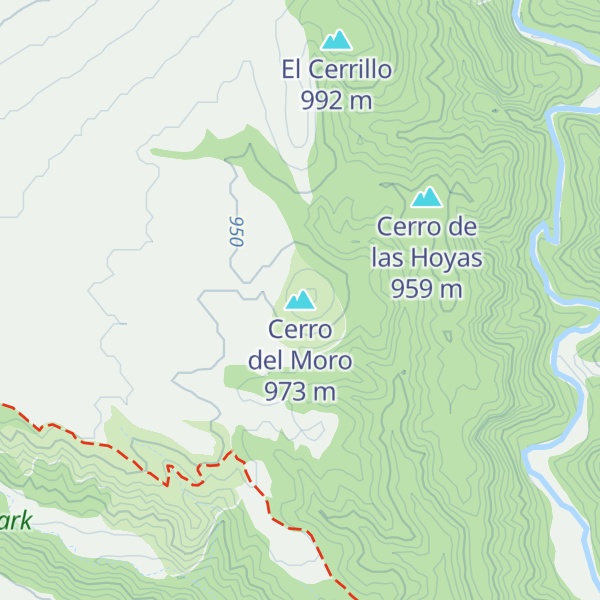 Map of Cerro del Moro