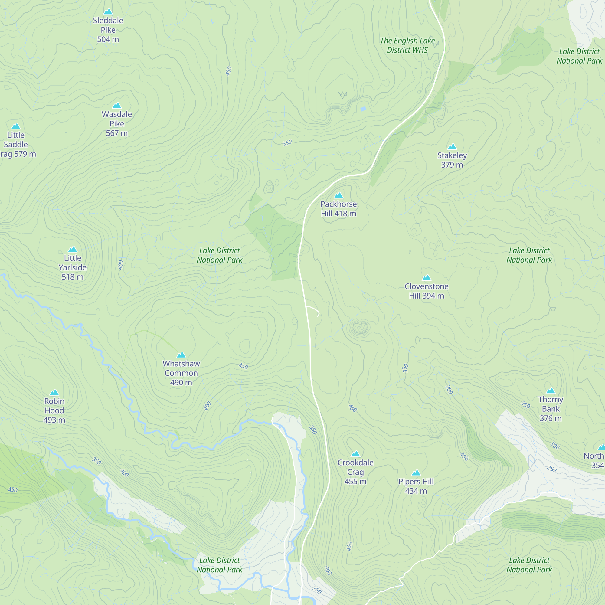 Shap Fell Bothy map