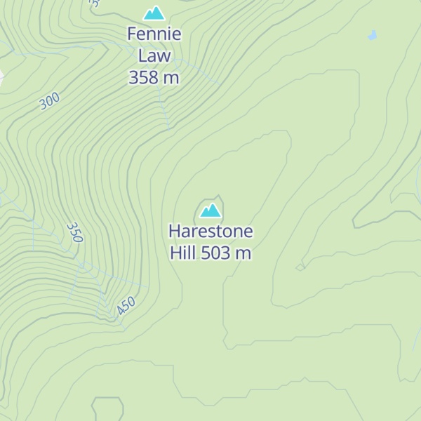 Map of Harestone Hill