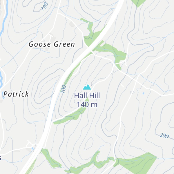 Map of Hall Hill