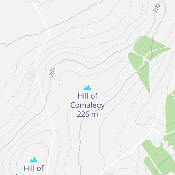 Map of Hill of Comalegy
