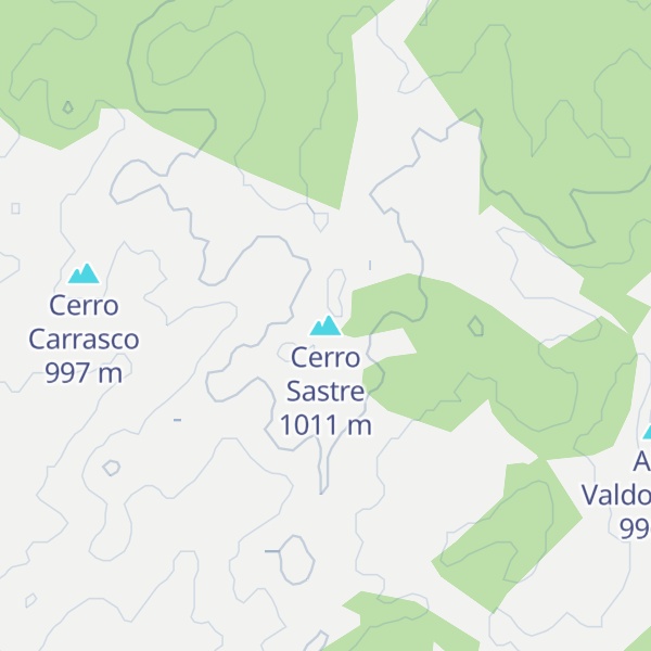 Map of Cerro Sastre