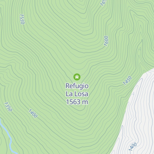Map of Refugio La Losa