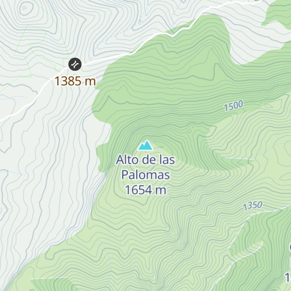 Map of Alto de las Palomas