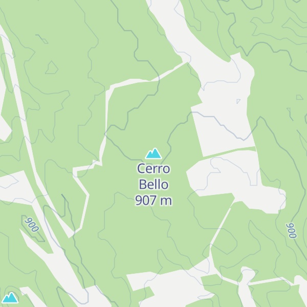 Map of Cerro Bello