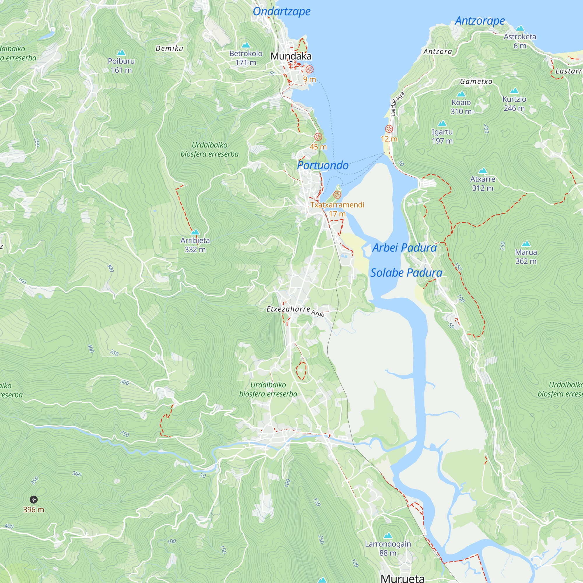 Malgabe Baserria map