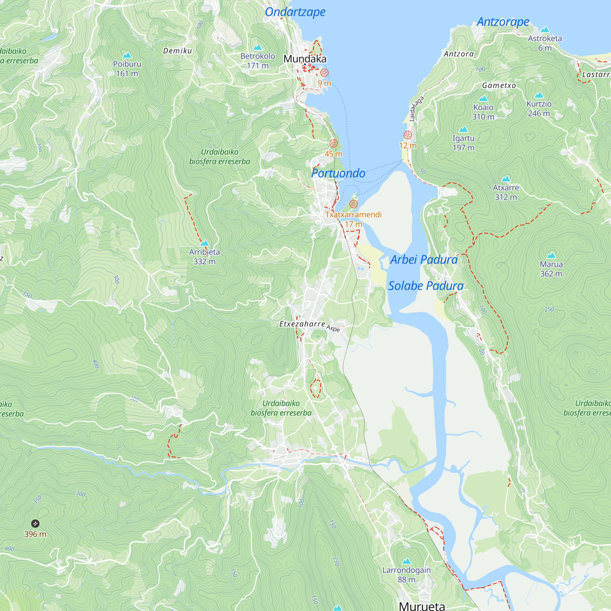 Malgabe Baserria map