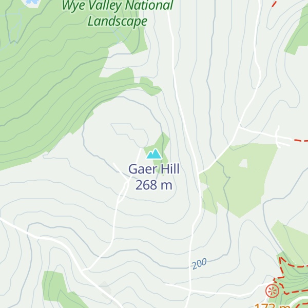 Map of Gaer Hill