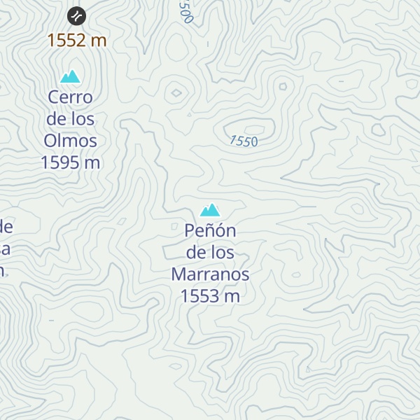 Map of Peñón de los Marranos