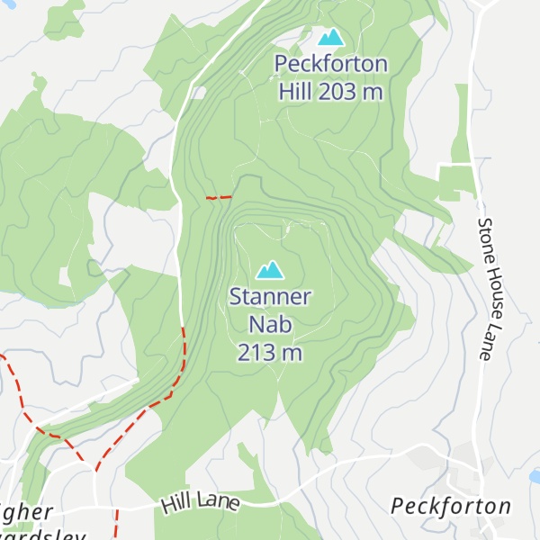 Map of Stanner Nab