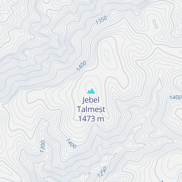 Map of Jebel Talmest