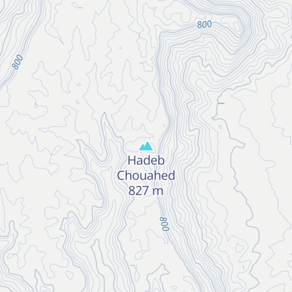 Map of Hadeb Chouahed