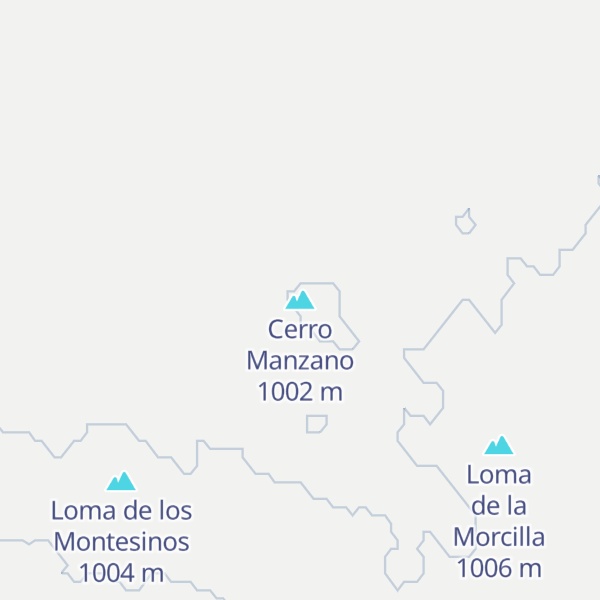 Map of Cerro Manzano