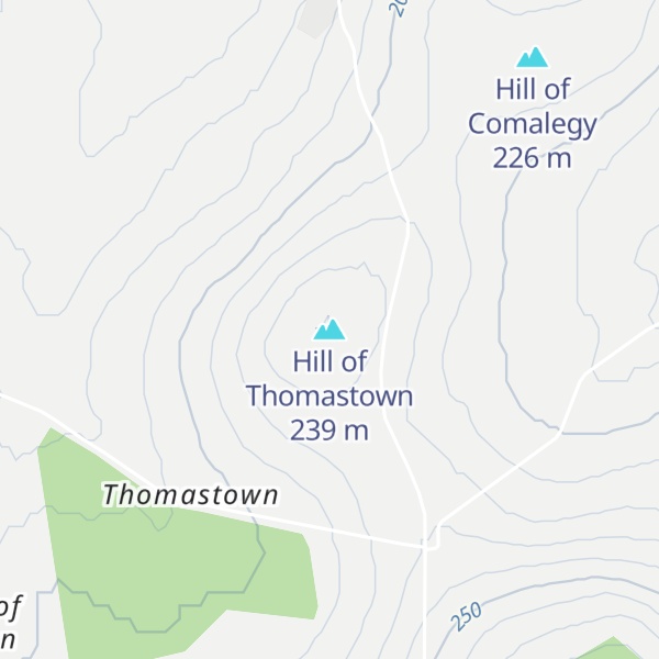 Map of Hill of Thomastown