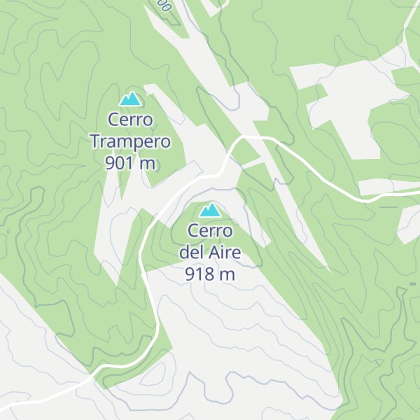 Map of Cerro del Aire