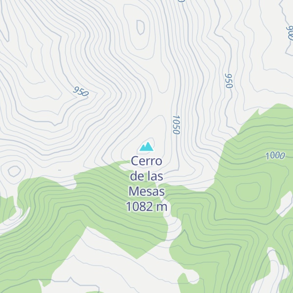 Map of Cerro de las Mesas