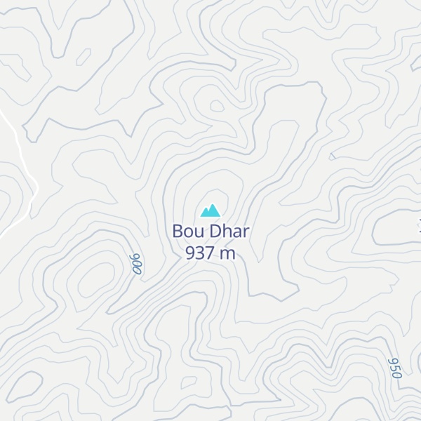 Map of Bou Dhar