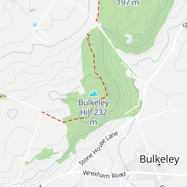 Map of Bulkeley Hill