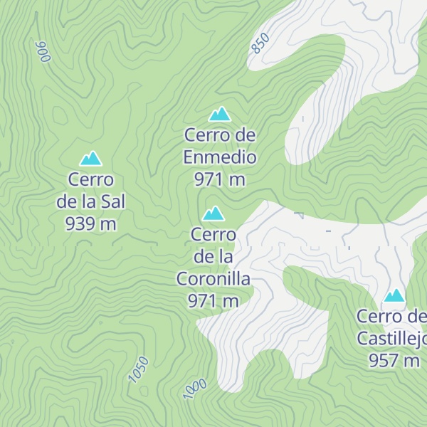 Map of Cerro de la Coronilla