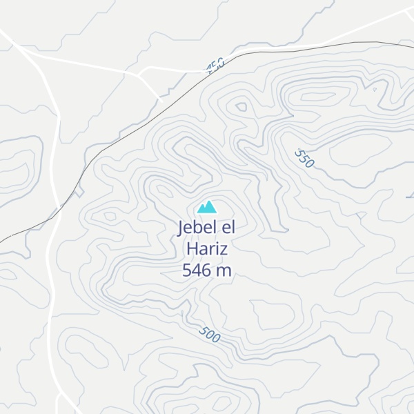 Map of Jebel el Hariz