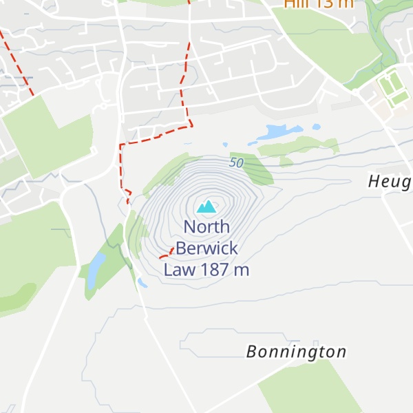 Map of North Berwick Law
