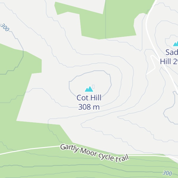Map of Cot Hill