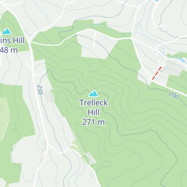Map of Trelleck Hill