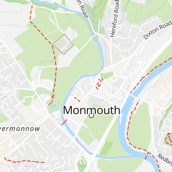 Map of Monmouth Castle