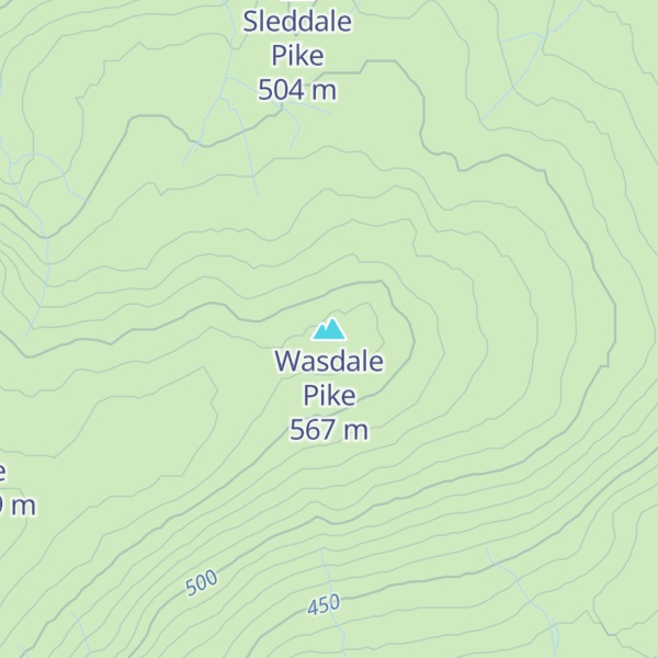 Map of Wasdale Pike