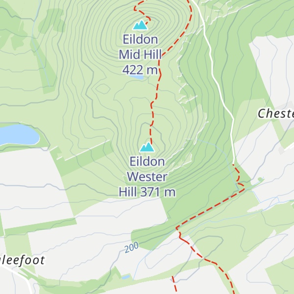 Map of Eildon Wester Hill