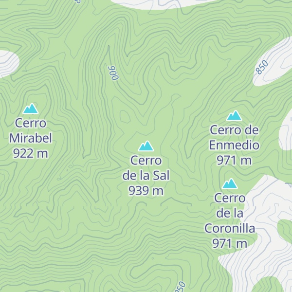 Map of Cerro de la Sal